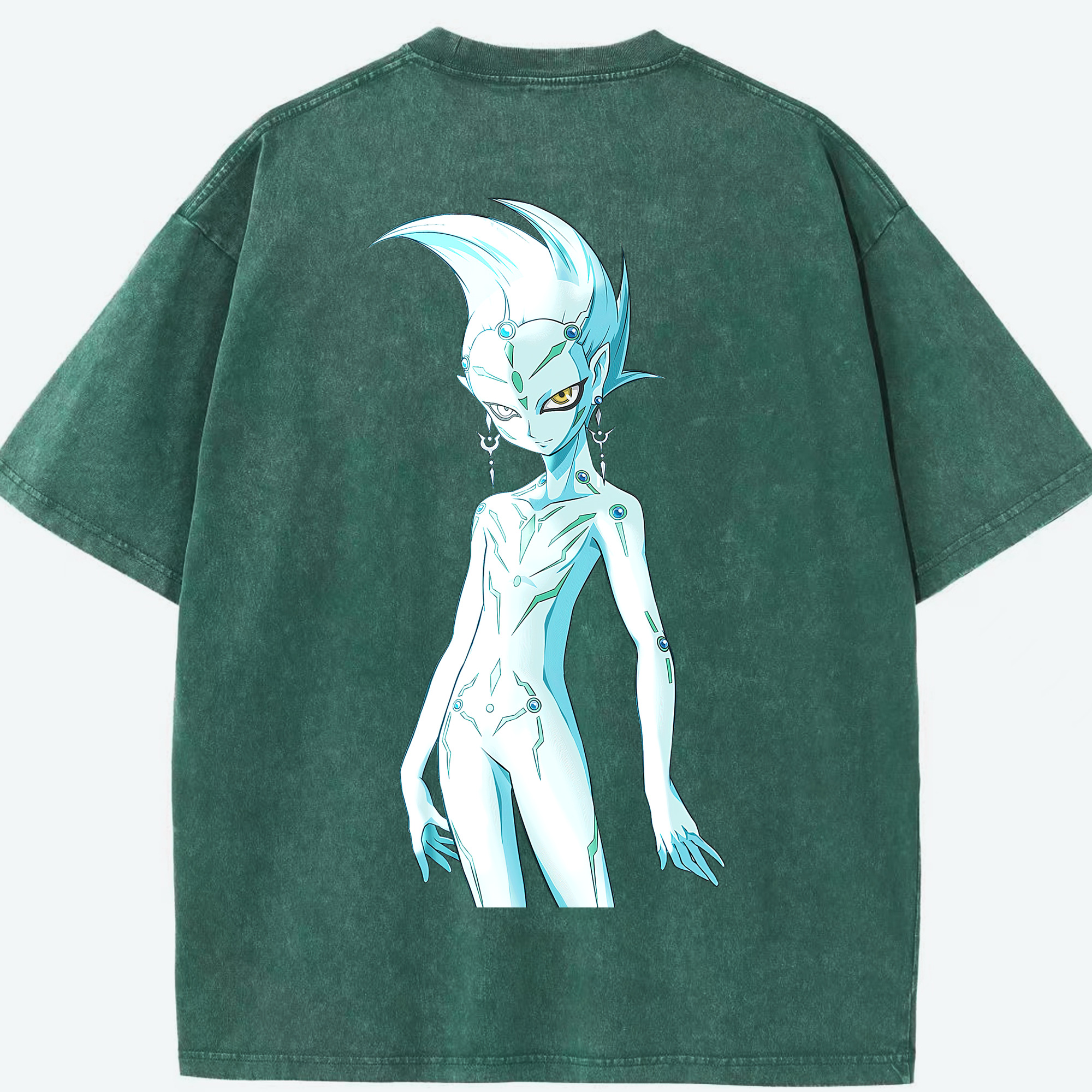 （画像用） 遊☆戯☆王 Yu-Gi-Oh! 綿100% ヴィンテージ風 半袖Tシャツ（背面プリント）